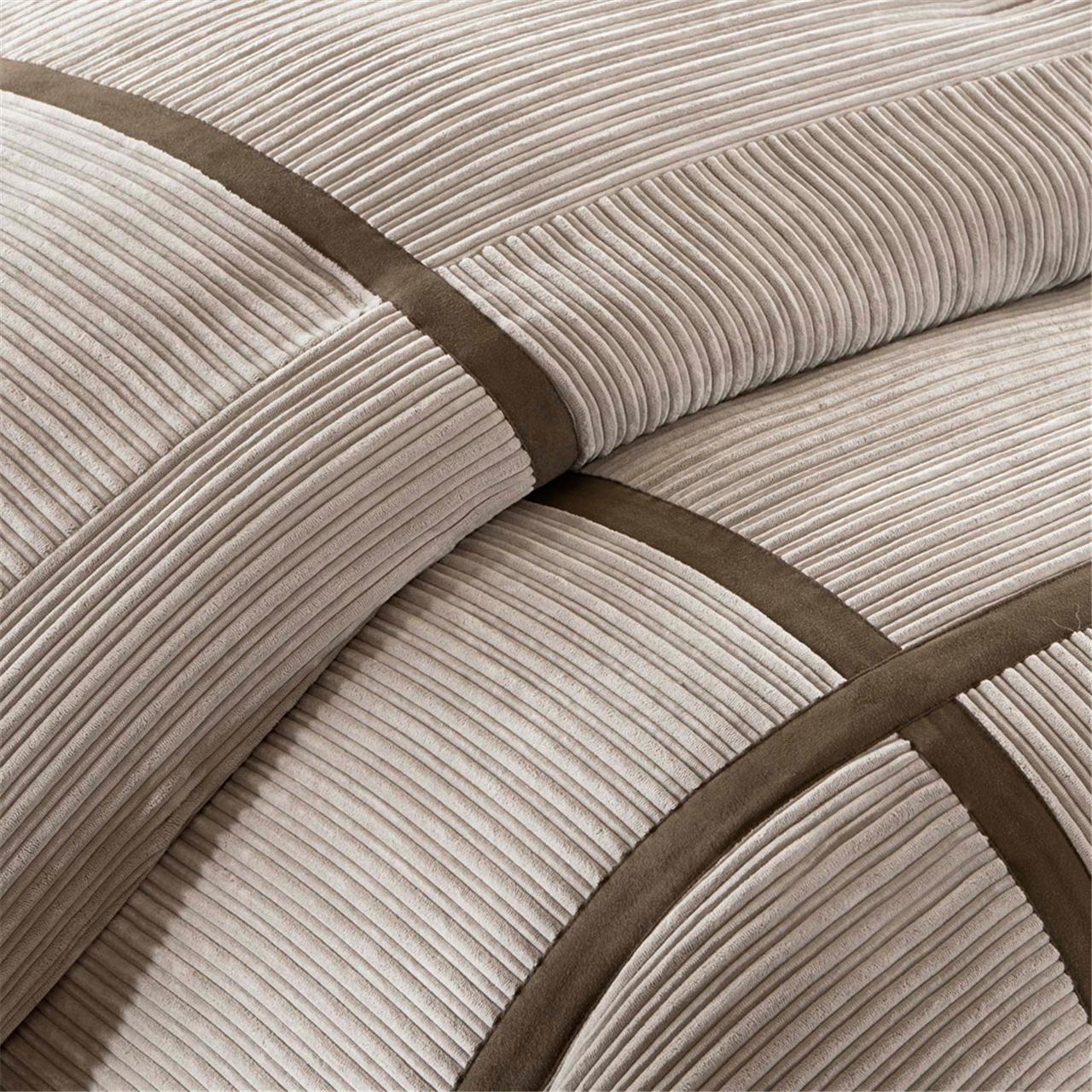 Dallas - Queen - Piece Comforter (Set of 7) - Taupe