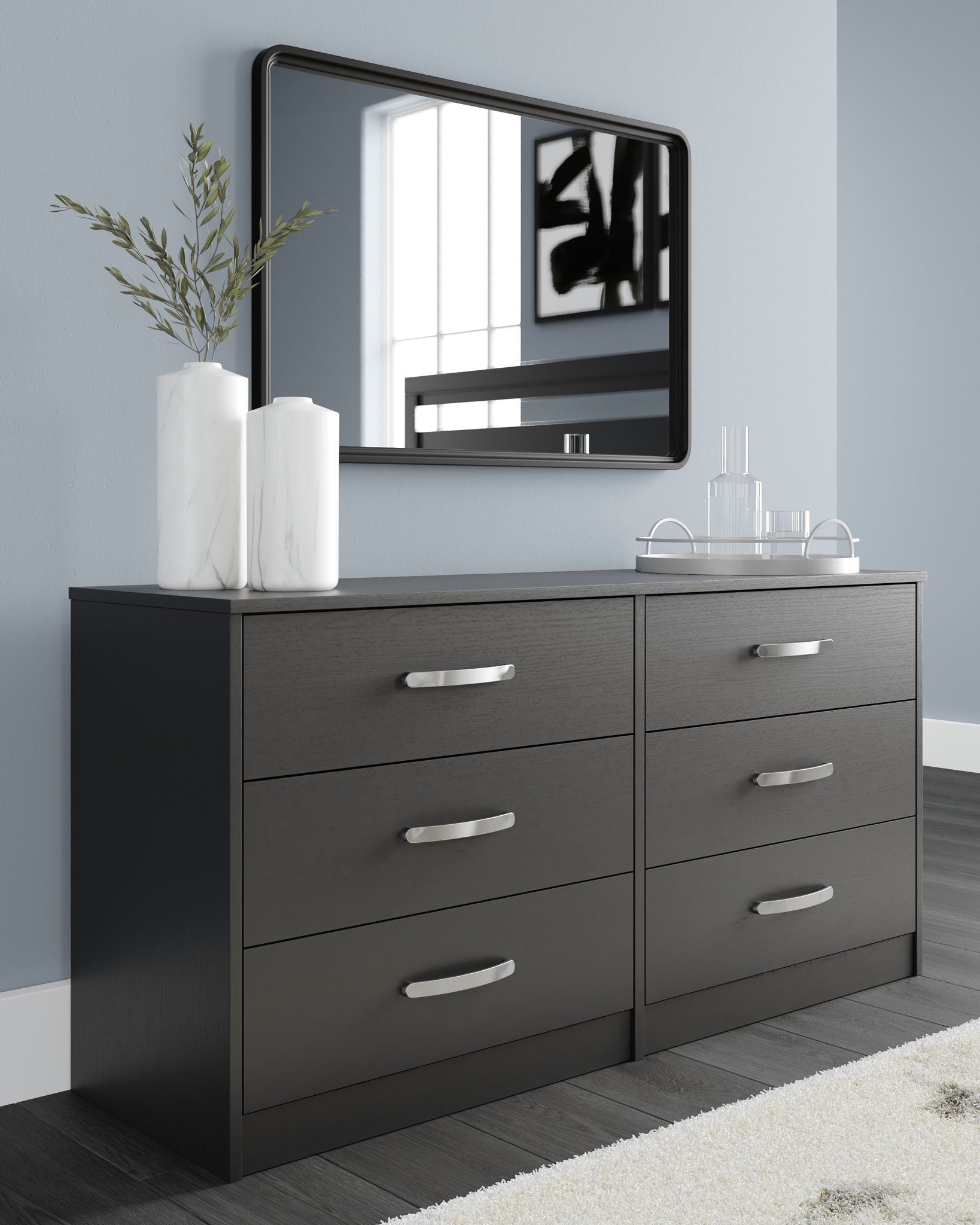Signature Design Flannia Brown Wood 6-Drawer Dresser by Ashley Signature Design Flannia Brown Wood 6-Drawer Dresser by Ashley