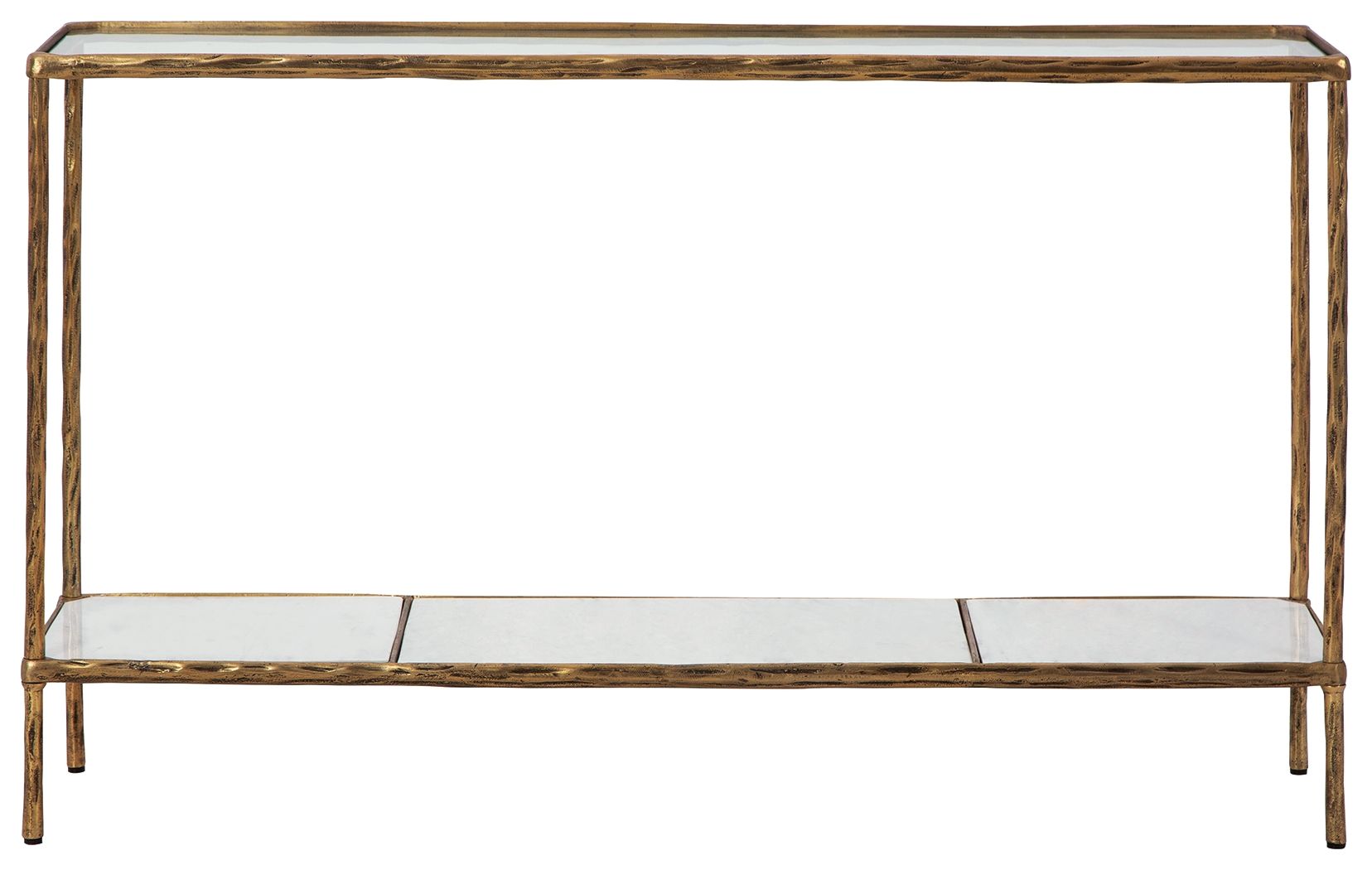 Ryandale - Console Sofa Table - Antique Brass Finish