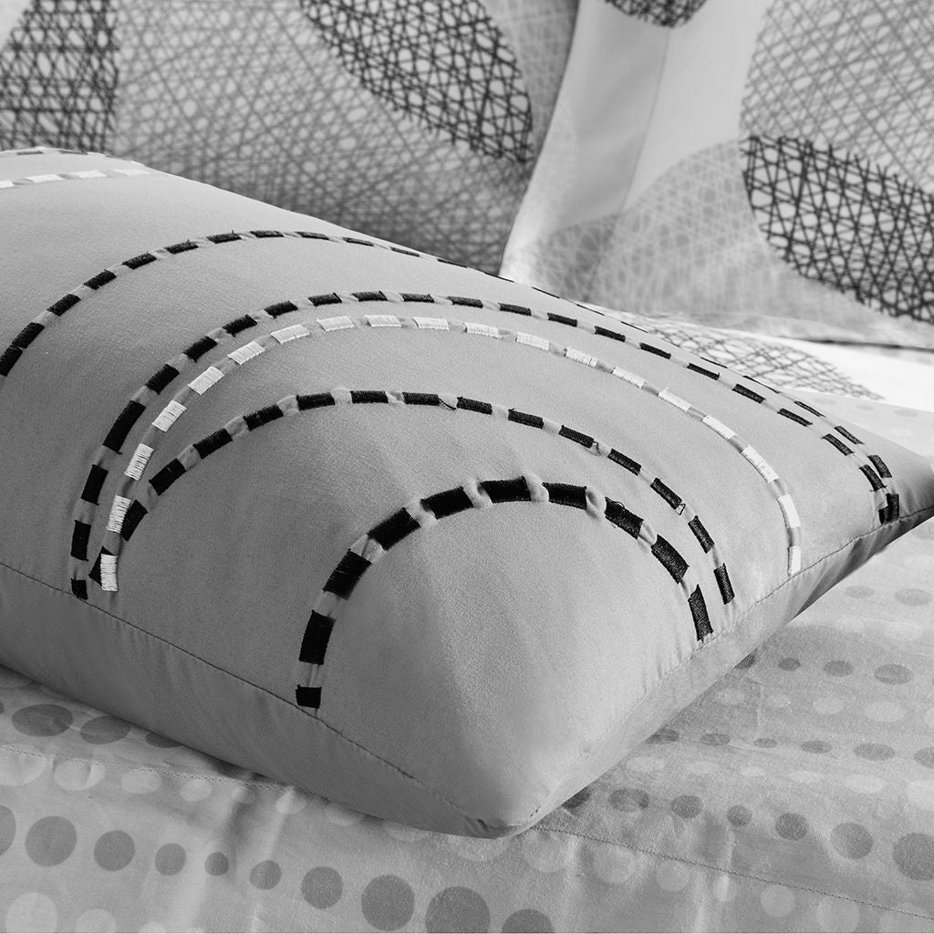 Knowles - Twin Complete Comforter And Sheet Set - Gray