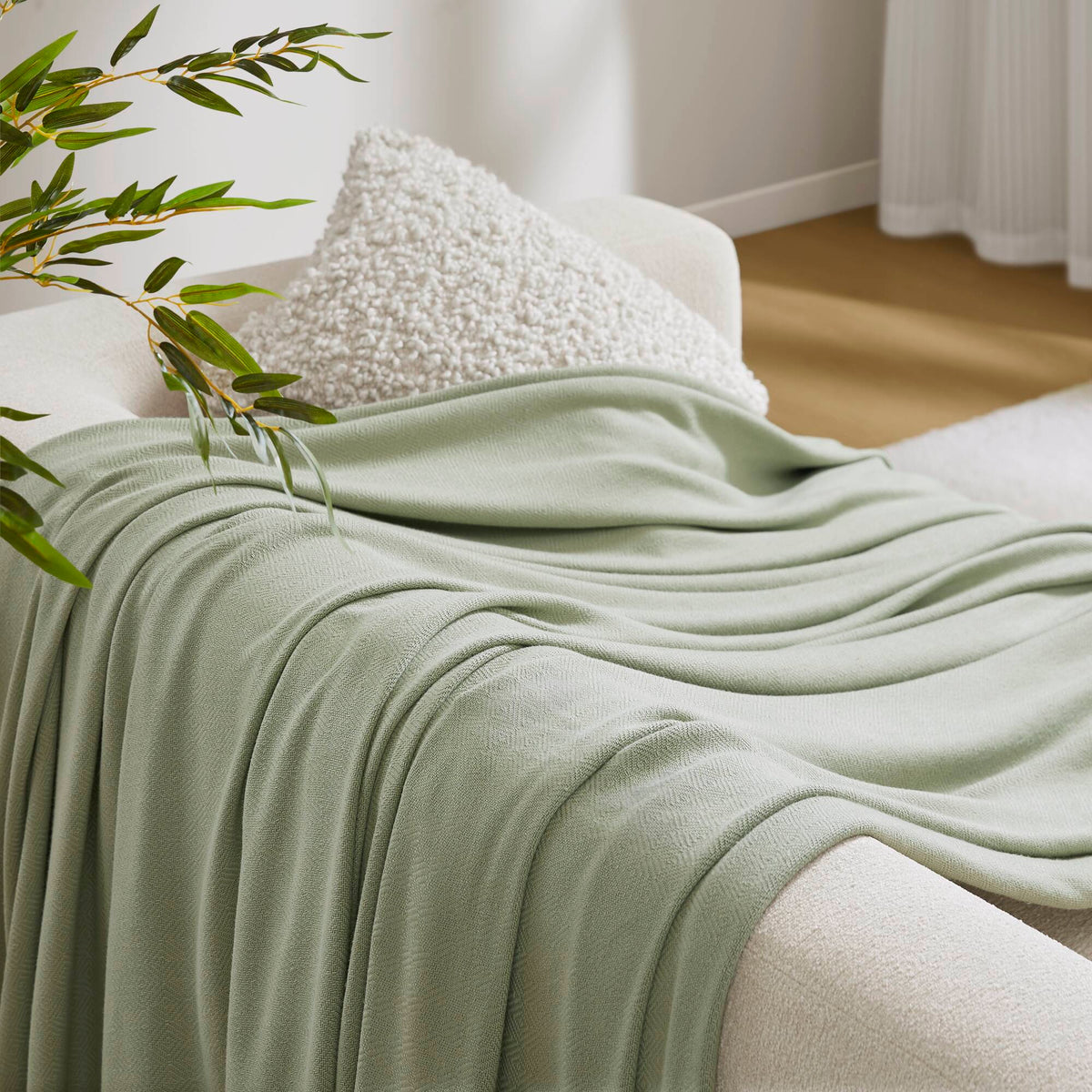 Bamboo Cotton - Twin Rayon From Blanket - Sage Green