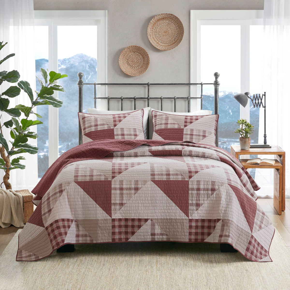 Olsen - King/California King Bedding Collection - Red