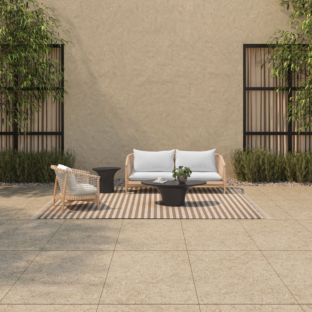 Yumi - Outdoor Coffee Table - Black