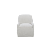 Maisie - Rolling Dining Chair - Flecked Oat / Beige