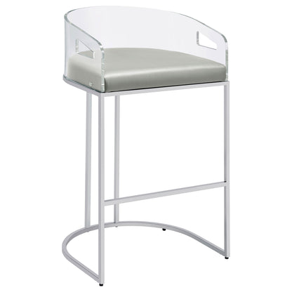 Mello - Upholstered Bar Chair (Set of 2) - Gray