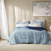Cooling - Full/Queen Reversible Tencel Comforter Blanket - Blue