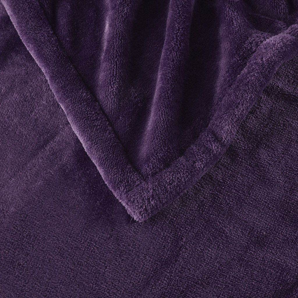 Heated Plush - Throw - Purple