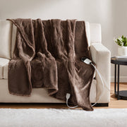 Heated Microlight to Berber - Throw - Brown