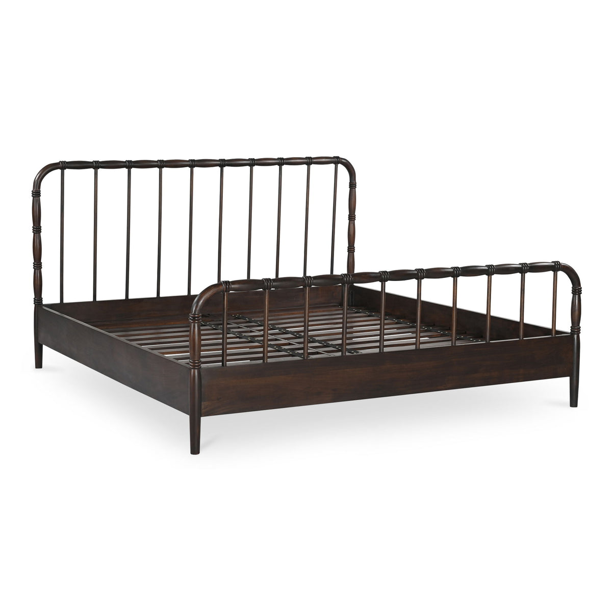 Vivian - Queen Bed - Dark Brown