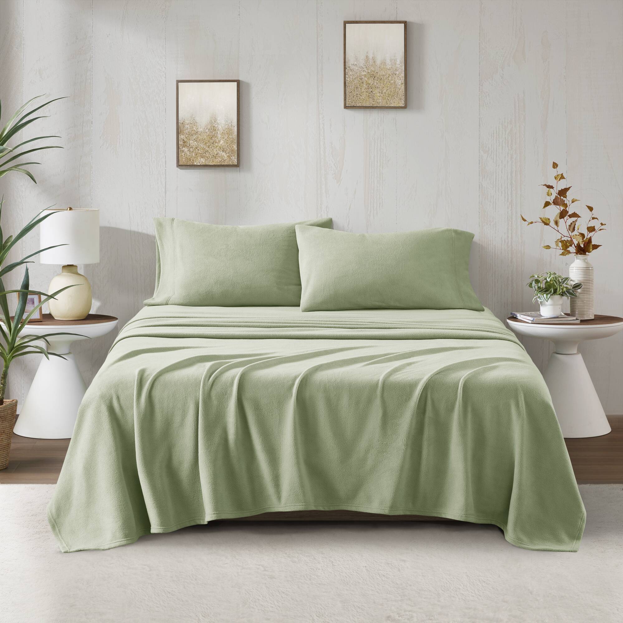 Micro Fleece - Twin Long Sheet Set - Green