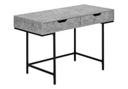 Computer Desk For Home Office, Laptop, Storage Drawers, Versatile Placement - Gray