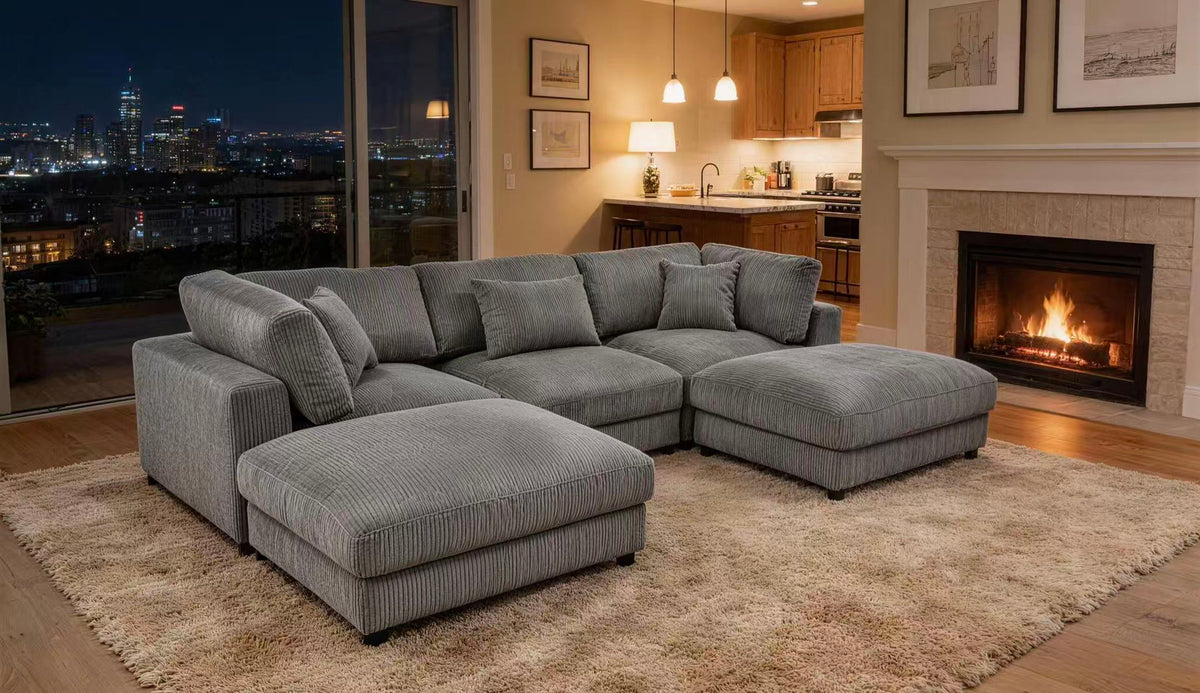Modular Sectional & Custom Configuration, Toss Pillows