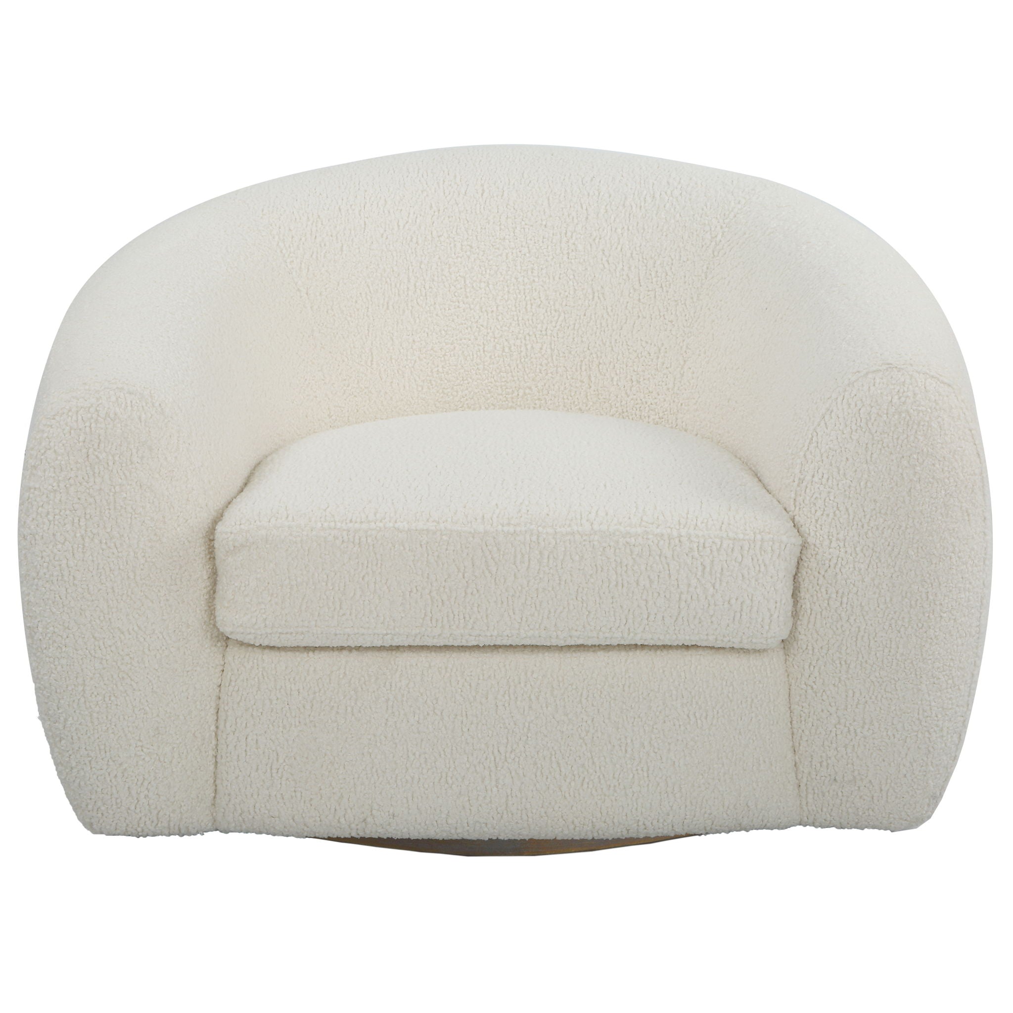 Capra - Art Deco White Swivel Chair