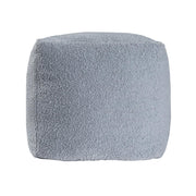 18" Blue Boucle Pouf Ottoman