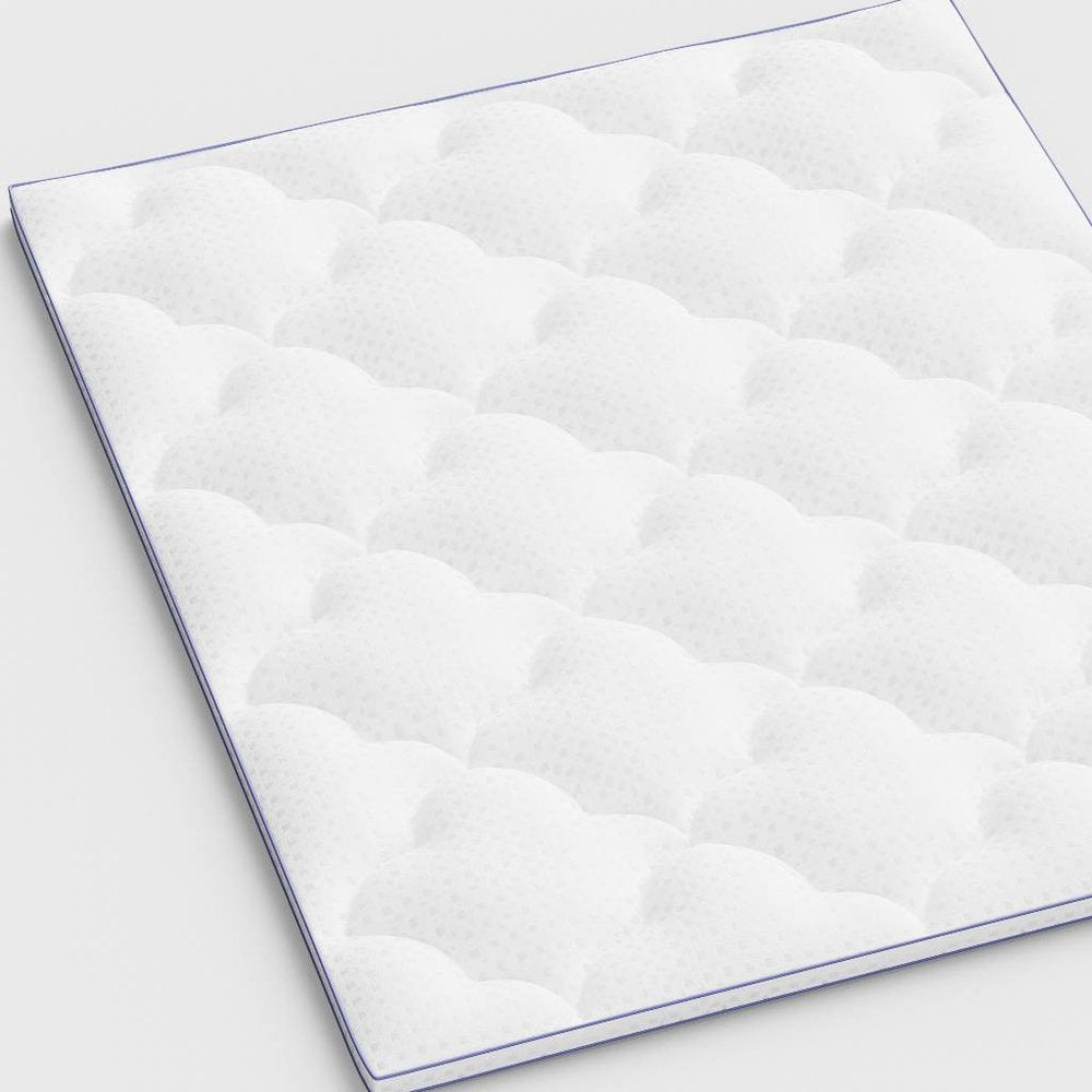 2" White Cotton Twin XL Mattress Topper