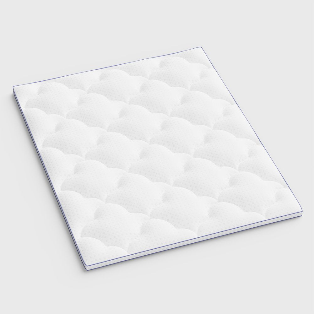 2" White Cotton Extra-long Twin Mattress Topper