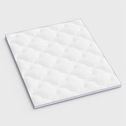2" White Cotton Extra-long Twin Mattress Topper