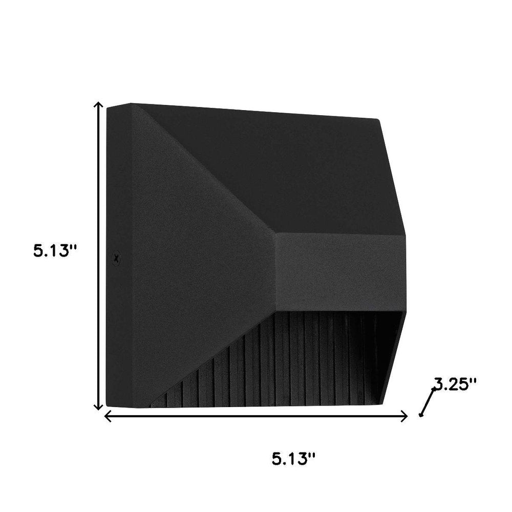 Black LED Dimmable Outdoor Hanging Light