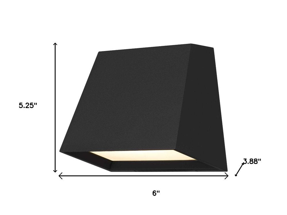 Black LED Dimmable Outdoor Hanging Light
