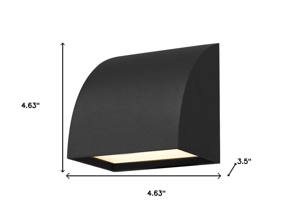Black LED Dimmable Outdoor Hanging Light