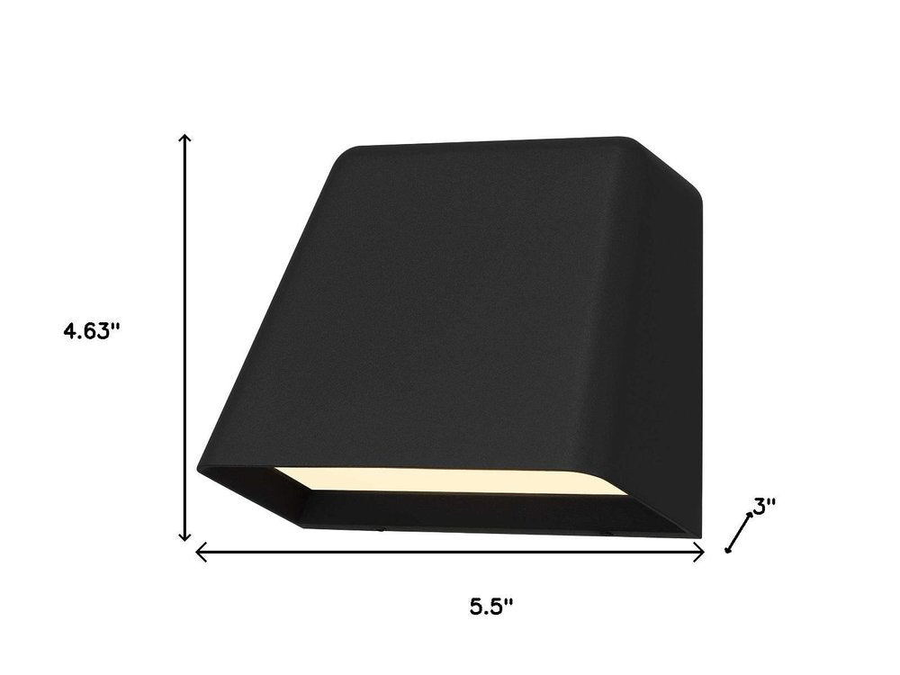 Black LED Dimmable Outdoor Hanging Light