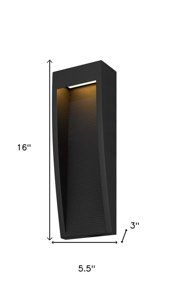 Black LED Dimmable Outdoor Hanging Light