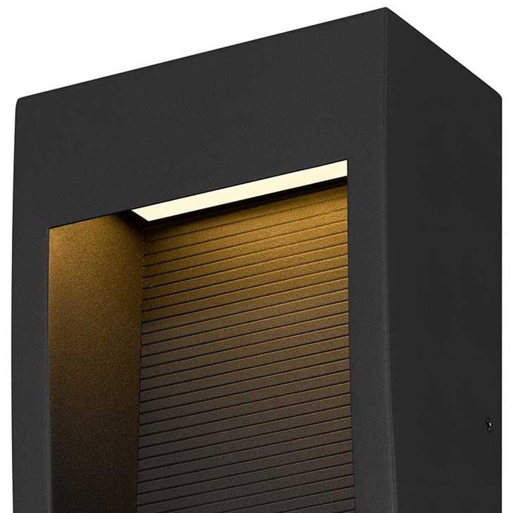 Black LED Dimmable Outdoor Hanging Light
