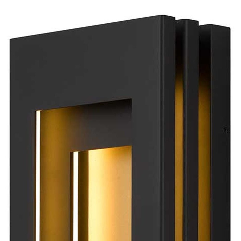 Black LED Dimmable Outdoor Hanging Light