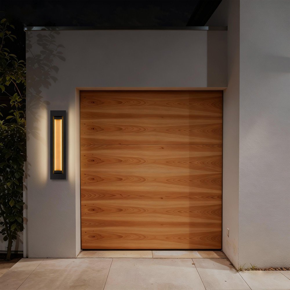 Black LED Dimmable Outdoor Hanging Light