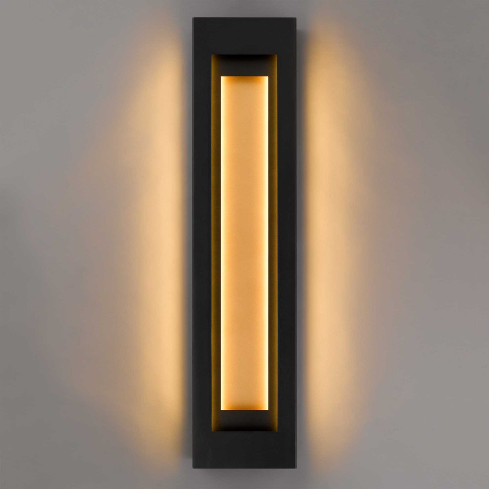 Black LED Dimmable Outdoor Hanging Light