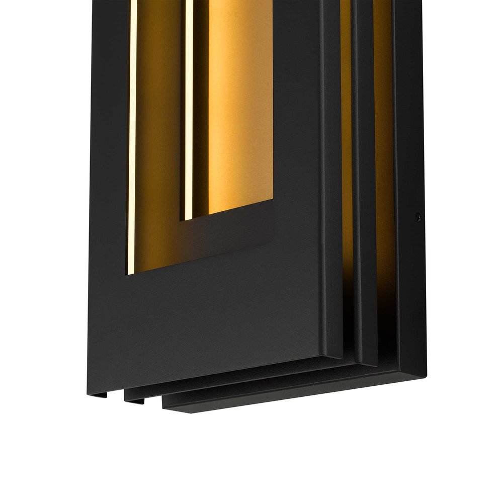 Black LED Dimmable Outdoor Hanging Light