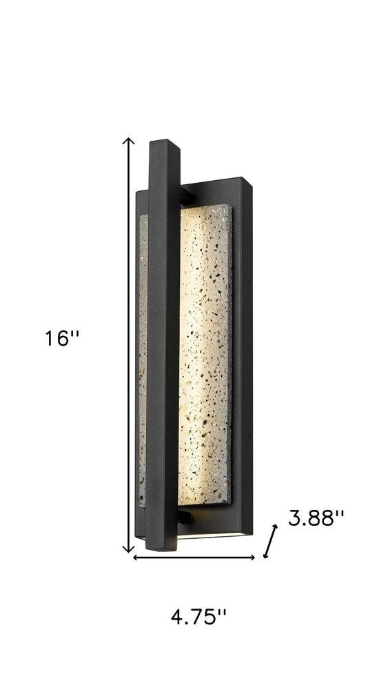 Black LED Dimmable Outdoor Hanging Light