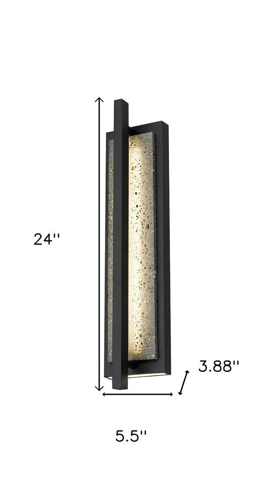 Black LED Dimmable Outdoor Hanging Light