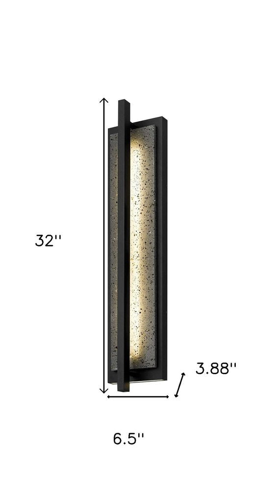 Black LED Dimmable Outdoor Hanging Light