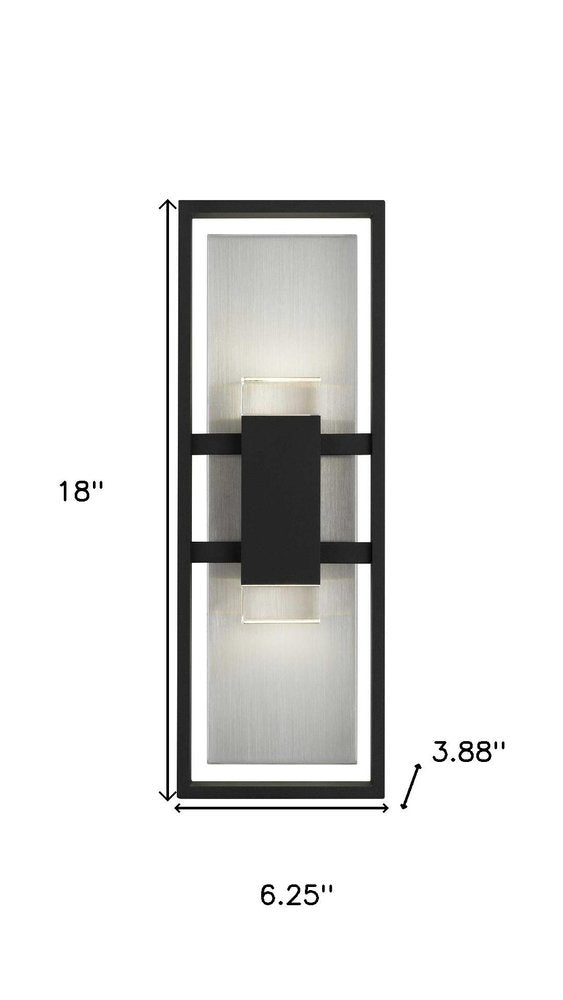 Black LED Dimmable Outdoor Hanging Light