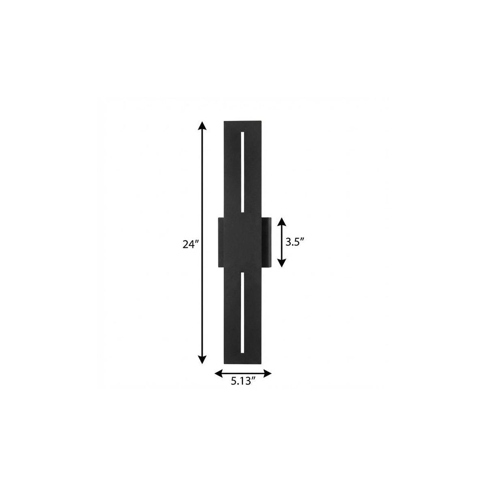 Black LED Dimmable Outdoor Hanging Light