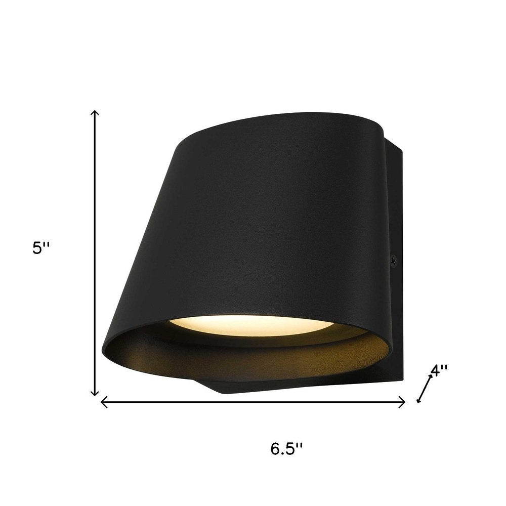 Black LED Dimmable Outdoor Hanging Light