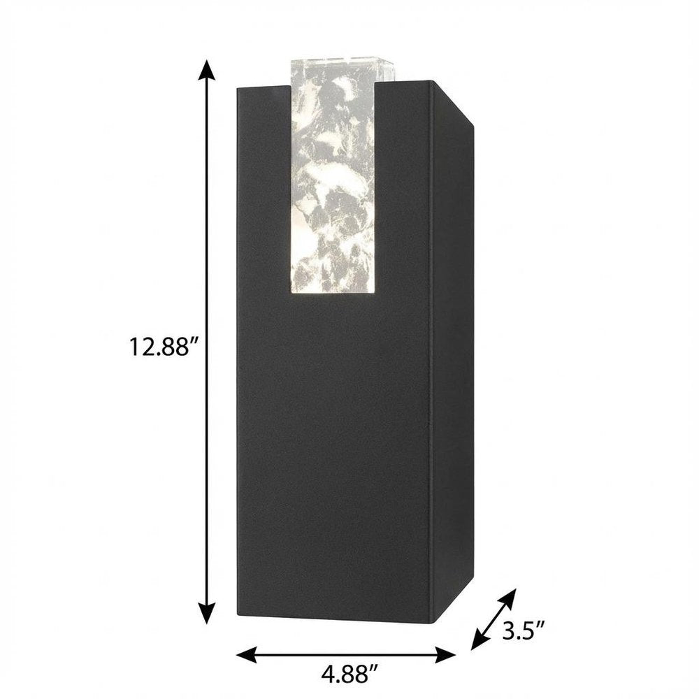 Black LED Dimmable Outdoor Hanging Light