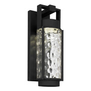 Black Hammered LED Dimmable Outdoor Hanging Light