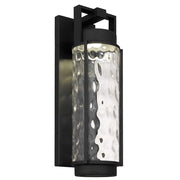 Black Hammered LED Dimmable Outdoor Hanging Light