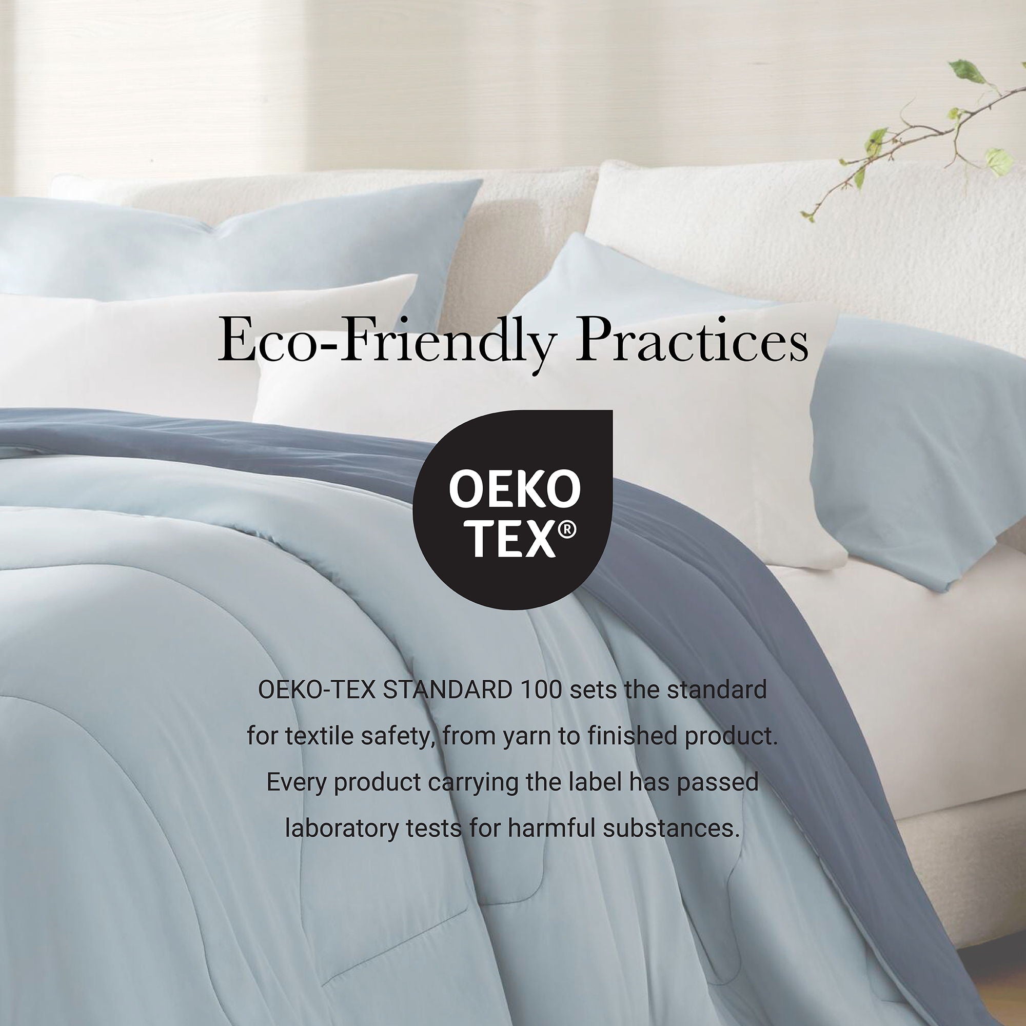 Cooling - Full/Queen Reversible Tencel Comforter Blanket - Blue