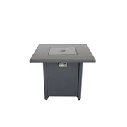 50000 BTU 30" Black Steel Propane Square Fire Pit With Cover