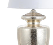 31" Silver Novelty Table Lamp With Drum Shade