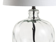 27" Black Globe Table Lamp With Globe Shade