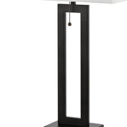 Set of Two 29" Black Table Lamps With Shades