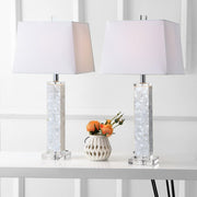 Set of Two 29" Clear Novelty Table Lamps With Shades