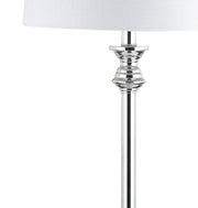 Set of Two 33" Silver Table Lamps With Drum Shades