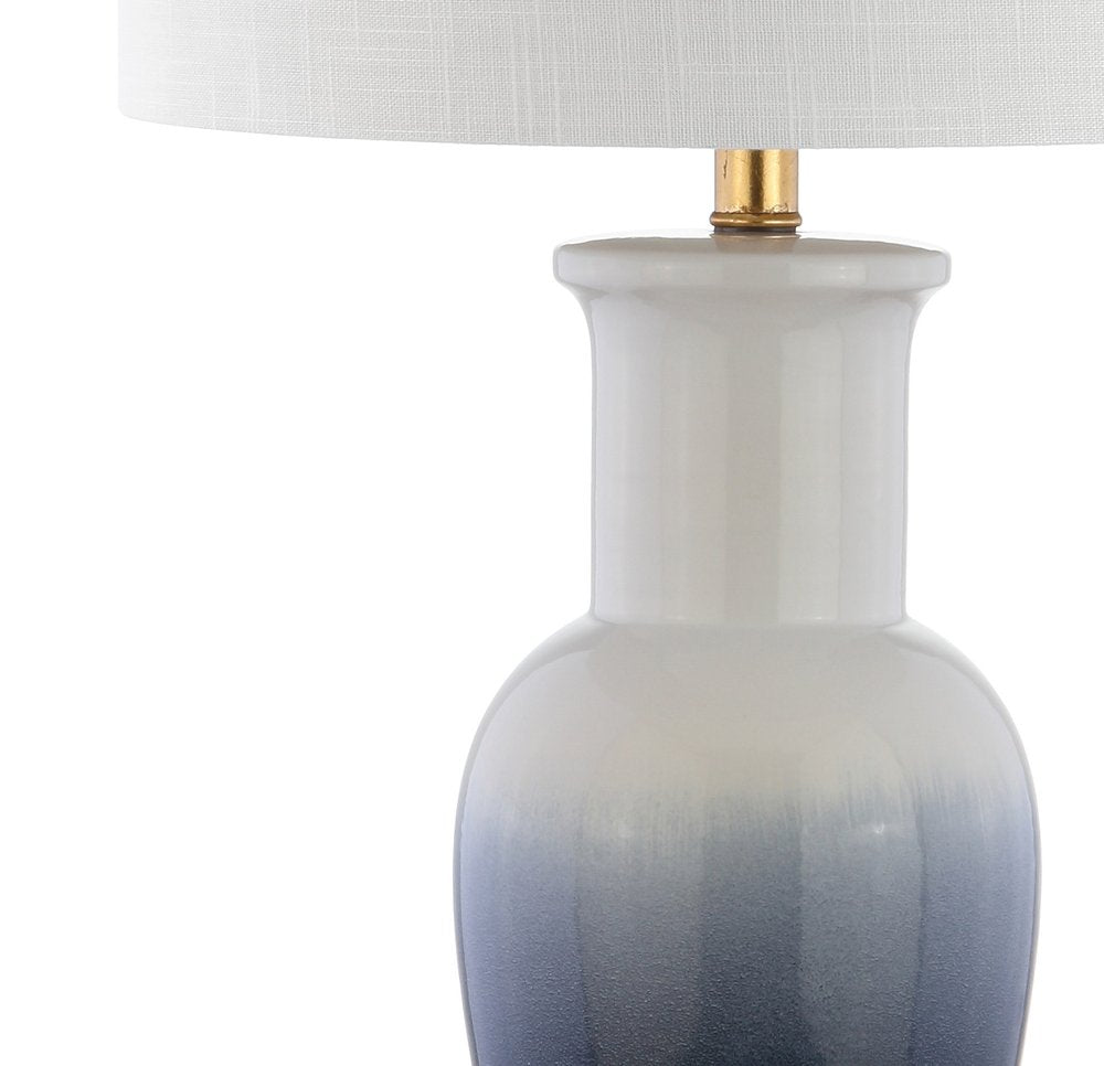 32" Gold Novelty Table Lamp With Drum Shade
