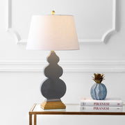 29" Gold Novelty Table Lamp With Drum Shade