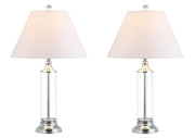 Set of Two 29" Silver Novelty Table Lamps With Empire Shades